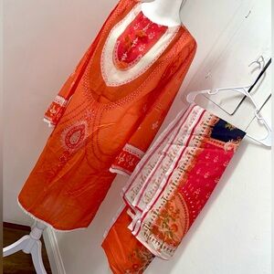 New Beautiful printed 2 pc lawn rangebahar pakistani suit